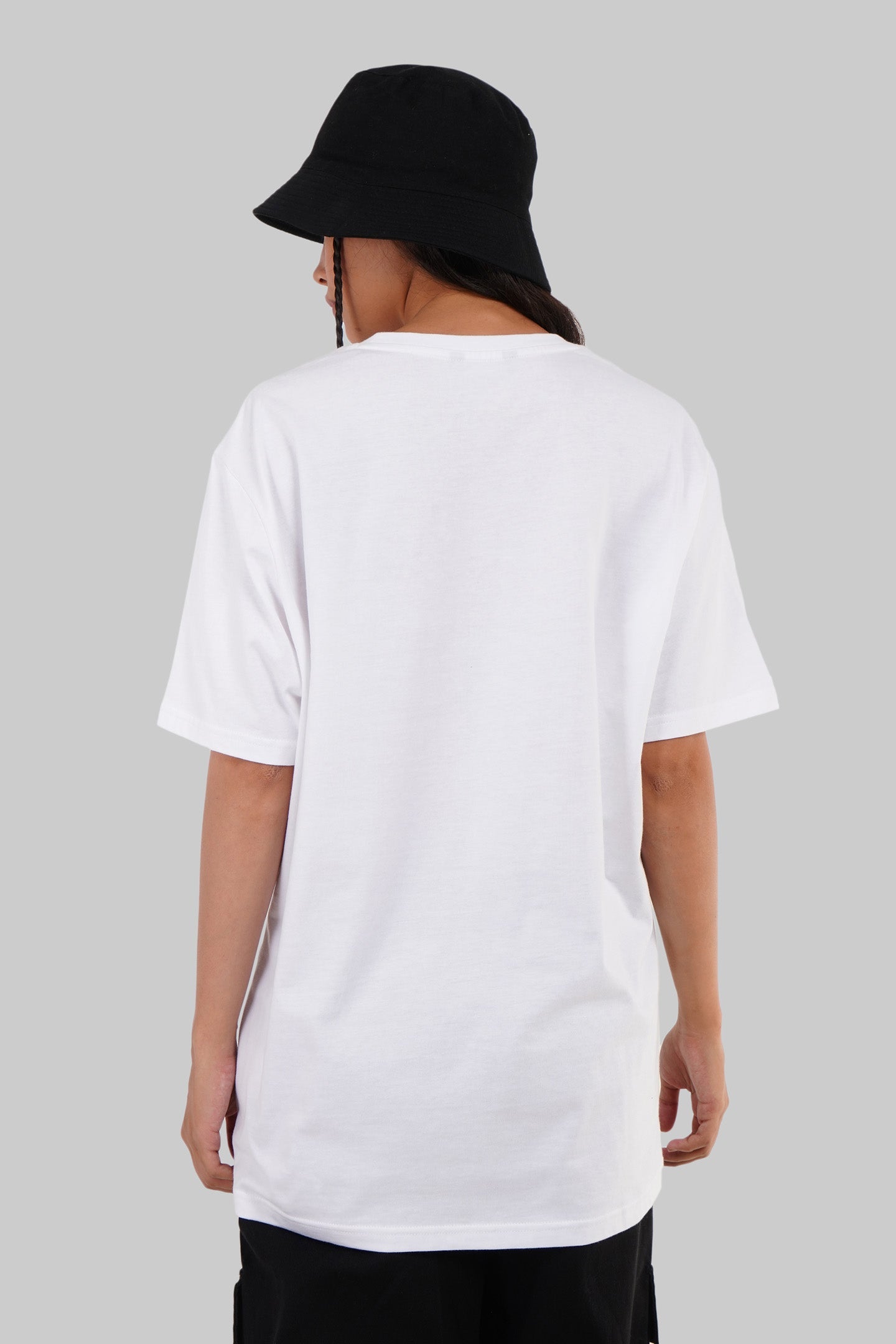 Blah White Boyfriend Fit T-Shirt Women