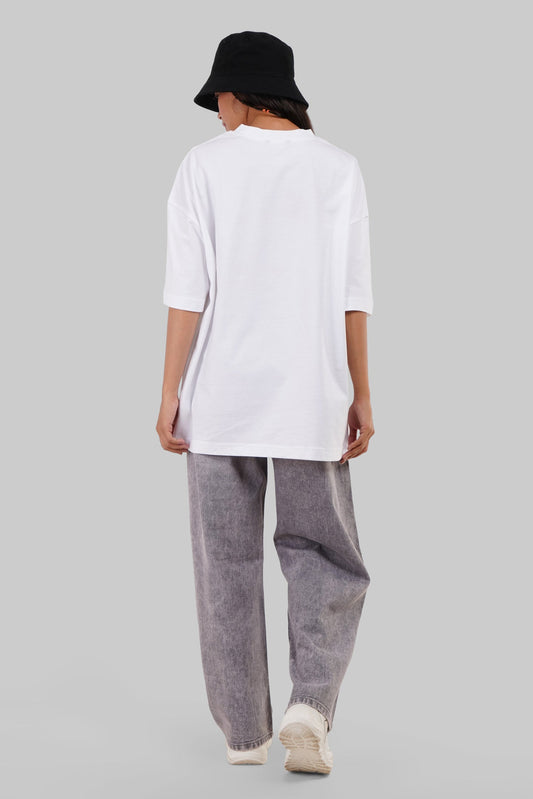 After Life White Baggy Fit T-Shirt Women